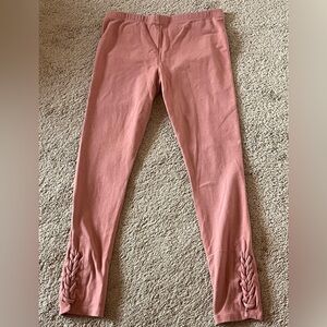 The Children's Place Girl's Leggings Size 10/12 with Braid at bottom